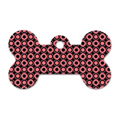 Mazipoodles Red Donuts Polka Dot  Dog Tag Bone (two Sides) by Mazipoodles