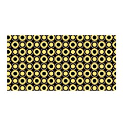  Mazipoodles Yellow Donuts Polka Dot Satin Wrap 35  X 70  by Mazipoodles