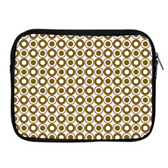 Mazipoodles Olive White Donuts Polka Dot Apple Ipad 2/3/4 Zipper Cases by Mazipoodles