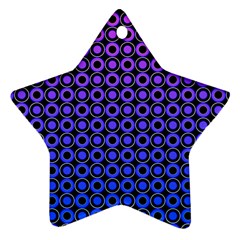 Mazipoodles Purple Pink Gradient Donuts Polka Dot Star Ornament (two Sides) by Mazipoodles