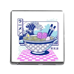 Ramen Kanji Vaporwave Artwork Minimalism Memory Card Reader (square 5 Slot) by Bangk1t