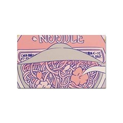 Ramen Kawaii Aesthetic Pink Sticker Rectangular (100 Pack) by Bangk1t