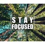 Stay Focused Focus Success Inspiration Motivational Deluxe Canvas 14  x 11  (Stretched) 14  x 11  x 1.5  Stretched Canvas