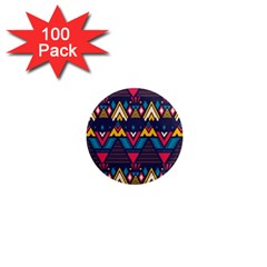 Pattern Colorful Aztec 1  Mini Magnets (100 Pack) 