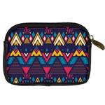 Pattern Colorful Aztec Digital Camera Leather Case Back