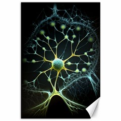 Ai Generated Neuron Network Connection Canvas 12  X 18 