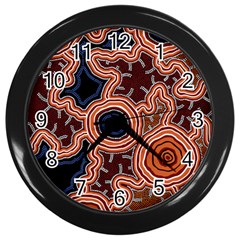 Pathways New Hogarth Arts Wall Clock (black) by hogartharts