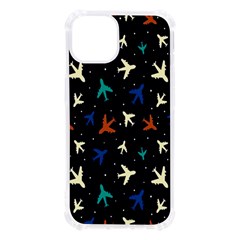 Blue Background Cute Airplanes Iphone 13 Tpu Uv Print Case by ConteMonfrey