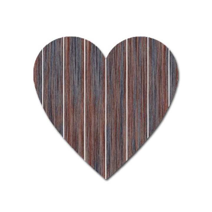 Dark digital Wood like Heart Magnet