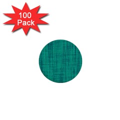 Painted Green Digital Wood 1  Mini Buttons (100 Pack) 