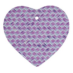 Purple Straw - Country Side  Ornament (heart) by ConteMonfrey