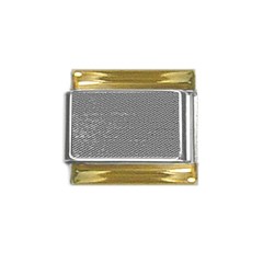 Gray Digital Denim Gold Trim Italian Charm (9mm) by ConteMonfrey