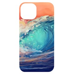 Artistic Wave Sea Iphone 14 Black Uv Print Case by uniart180623