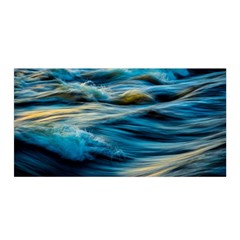 Waves Abstract Waves Abstract Satin Wrap 35  X 70  by uniart180623