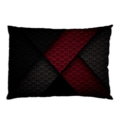 Red Black Abstract Pride Abstract Digital Art Pillow Case by uniart180623