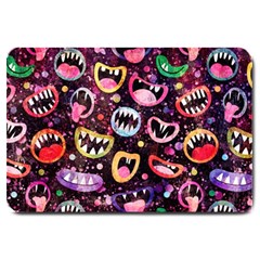 Funny Monster Mouths Large Doormat