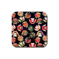 Ugly Christmas Rubber Coaster (square)