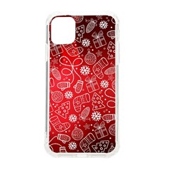 Christmas Pattern Red Iphone 11 Tpu Uv Print Case by uniart180623