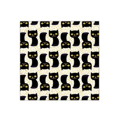 Black Cats And Dots Koteto Cat Pattern Kitty Satin Bandana Scarf 22  X 22  by uniart180623