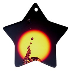 High Speed Waterdrop Drops Water Star Ornament (two Sides) by uniart180623