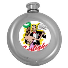 G Is For Gaslight Funny Dance1-01 Round Hip Flask (5 Oz) by shoopshirt