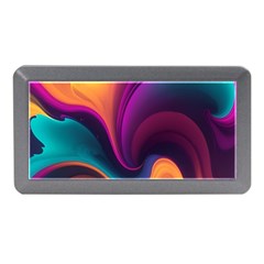 Abstract Colorful Waves Painting Memory Card Reader (mini) by Simbadda