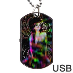 Festive Freak Dog Tag Usb Flash (one Side) by MRNStudios