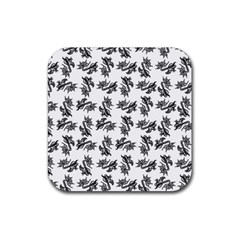 Alien Creatures Dance Pattern Rubber Coaster (square) by dflcprintsclothing