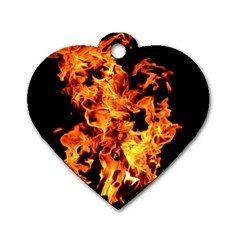 Live Coals Dog Tag Heart (two Sides) by artworkshop