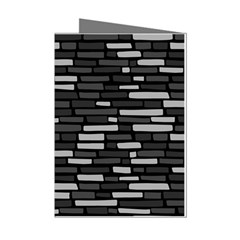 Black And Grey Wall Mini Greeting Cards (pkg Of 8) by ConteMonfrey