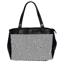 Geometric Noir Pattern Oversize Office Handbag (2 Sides) by dflcprintsclothing