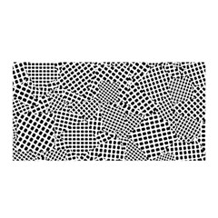 Geometric Noir Pattern Satin Wrap 35  X 70  by dflcprintsclothing