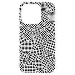 Geometric Noir Pattern Iphone 14 Pro Black Uv Print Case by dflcprintsclothing