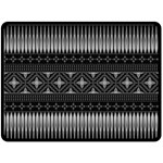 Abstract Art Artistic Backdrop Black Brush Card Two Sides Fleece Blanket (Large) 80 x60  Blanket Back