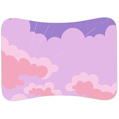 Sky Nature Sunset Clouds Space Fantasy Sunrise Velour Seat Head Rest Cushion by Simbadda