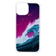 Tsunami Waves Ocean Sea Nautical Nature Water Unique Iphone 13 Mini Tpu Uv Print Case by Simbadda