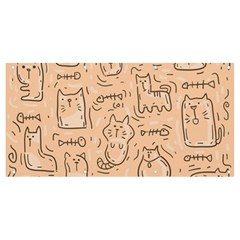 Cat Background Banner And Sign 8  X 4  by Simbadda