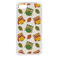 Background-with-owls-leaves-pattern Iphone Se by Simbadda