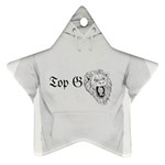 (2)DX hoodie  Star Ornament (Two Sides) Front