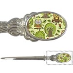 Seamless Pattern With Trees Owls Letter Opener