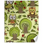 Seamless Pattern With Trees Owls Canvas 16  x 20 