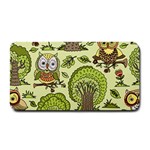 Seamless Pattern With Trees Owls Medium Bar Mat