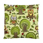 Seamless Pattern With Trees Owls Standard Cushion Case (One Side)