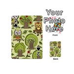 Seamless Pattern With Trees Owls Playing Cards 54 Designs (Mini)