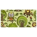 Seamless Pattern With Trees Owls Banner and Sign 4  x 2 