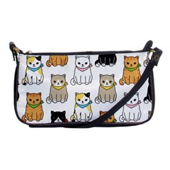 Cat-kitten-seamless-pattern Shoulder Clutch Bag