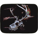Deer Skull Fleece Blanket (Mini) 35 x27  Blanket