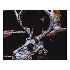 Deer Skull Two Sides Premium Plush Fleece Blanket (large) by MonfreyCavalier