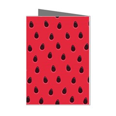 Seamless-watermelon-surface-texture Mini Greeting Cards (pkg Of 8) by Simbadda