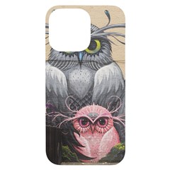 Graffiti Owl Design Iphone 14 Pro Max Black Uv Print Case by Excel